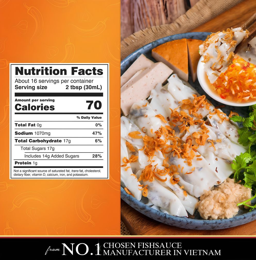 chin-su dipping fish sauce nutrition fact