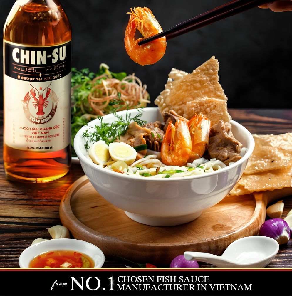 chin-su lobster fish sauce with noodles