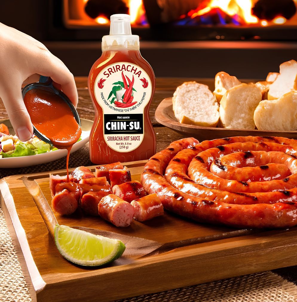 chin-su sriracha hot sauce for bbq