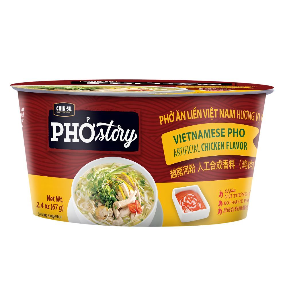 chin-su vietnamese pho noodle bowl, chicken flavor