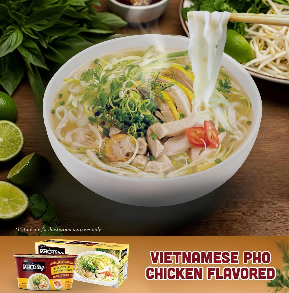 chin-su vietnamese pho noodle bowl chicken flavor