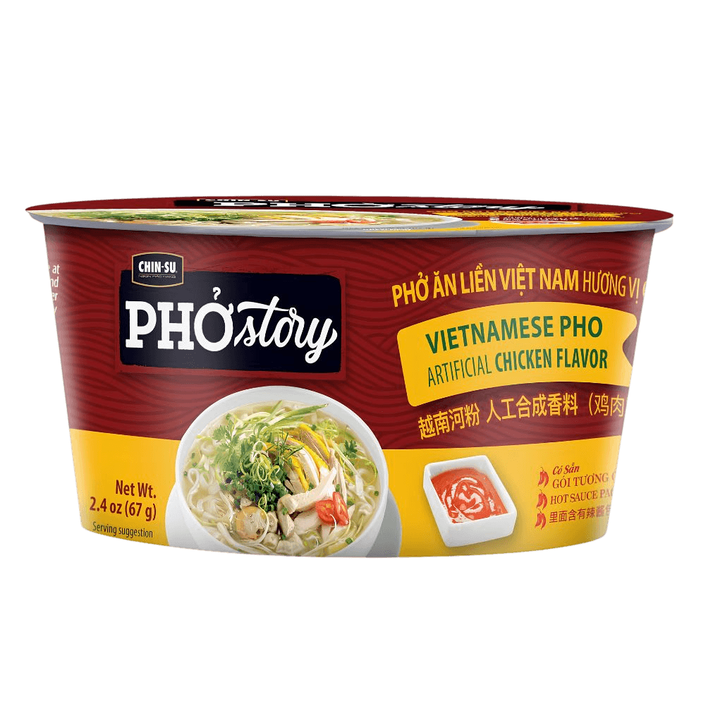 CHIN-SU Vietnamese Pho Noodle Bowl, Chicken Flavor