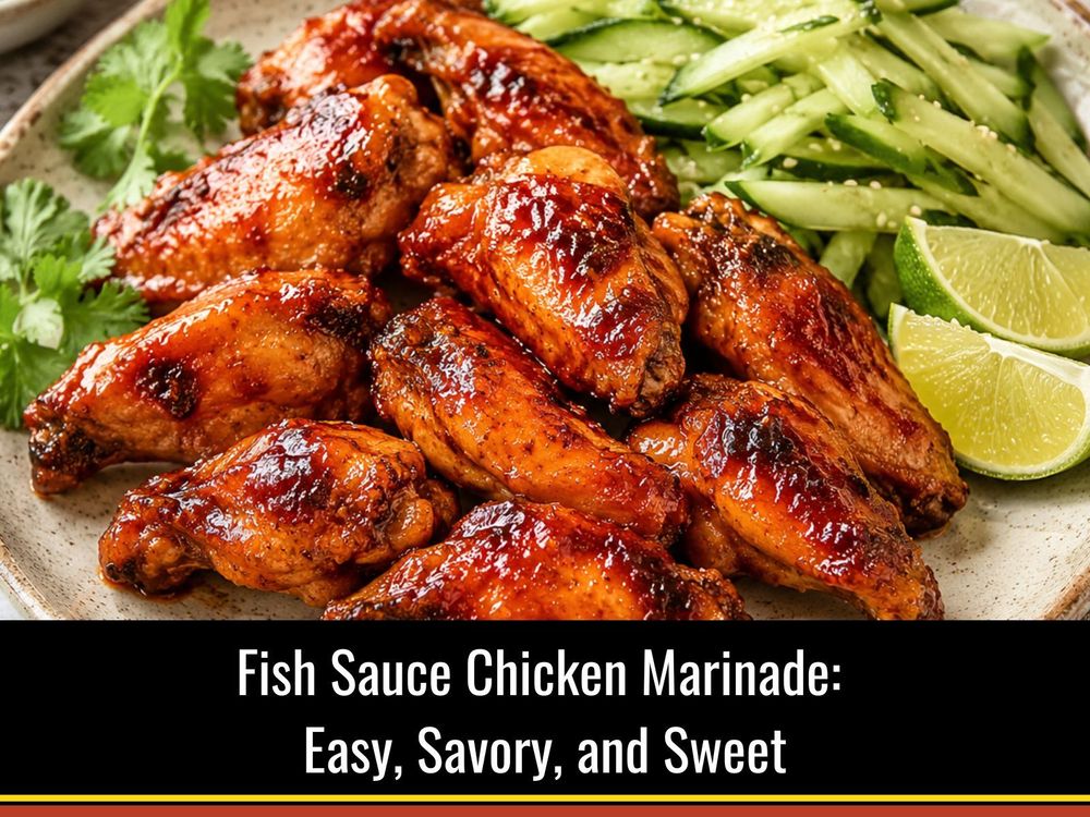 Fish sauce chicken marinade with savory sweet glazed chicken