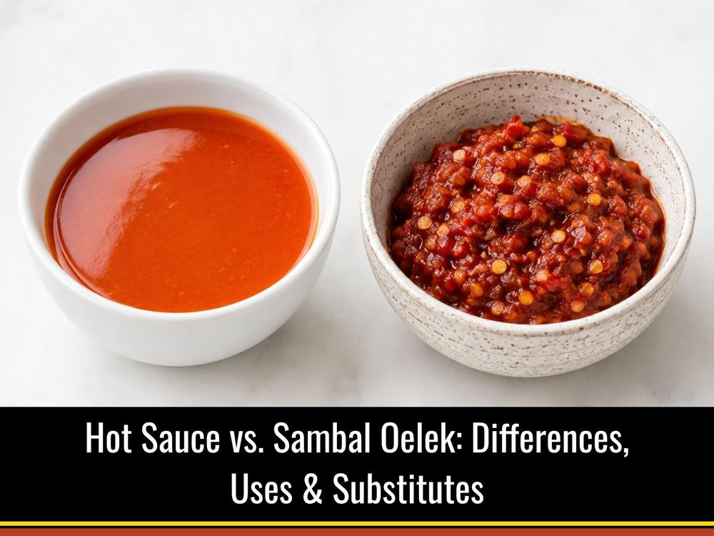 Hot sauce vs sambal oelek compared side by side