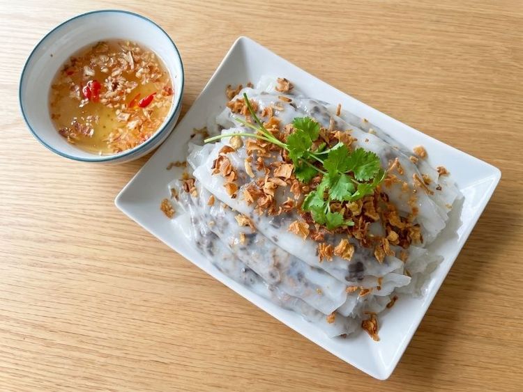 banh cuon recipe Vietnamese steamed rice rolls