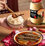chin-su shiitake and kombu granules for fish cooking