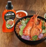 sriracha hot sauce for pho with noodles