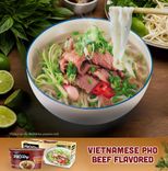 vietnamese pho beef flavored instant noodle bowl